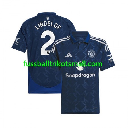 Fußballtrikots Manchester United Victor Lindelof 2 2024-2025 Kurzarm Auswärts-trikot kaufen